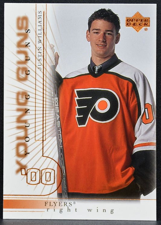2000-01 Upper Deck Young Guns Justin Williams 214 Philadelphia Flyers RC 5893