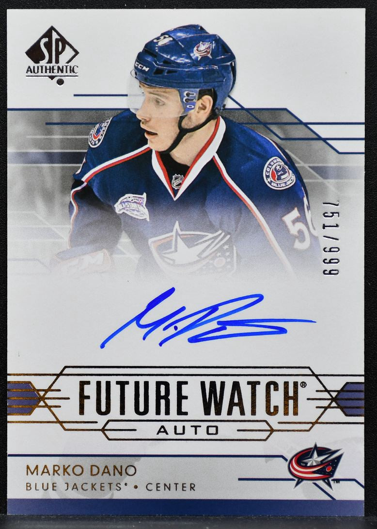 2014-15 SP Authentic Future Watch Auto Marko Dano Blue Jackets Auto 751/999 9495
