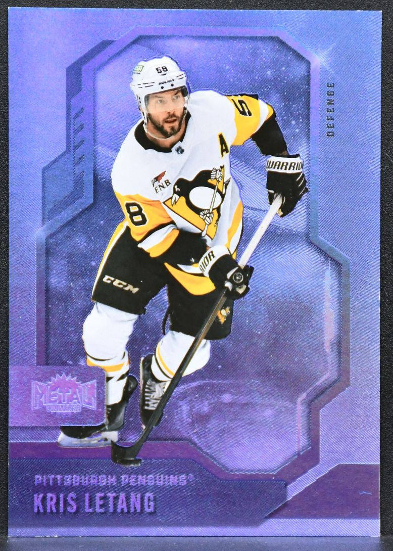 2024-25 SkyBox Metal Universe Purple Spectrum FX Kris Letang 26 Penguins /199 1152