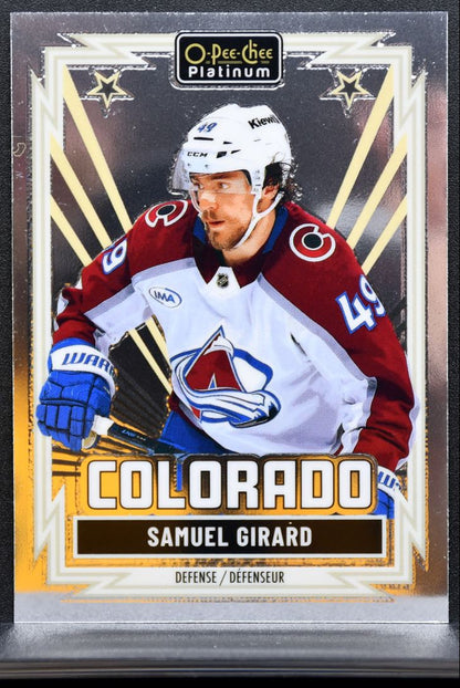 2025-26 O Pee Chee Platinum Retro Samuel Girard R-11 Colorado Avalanche 7702