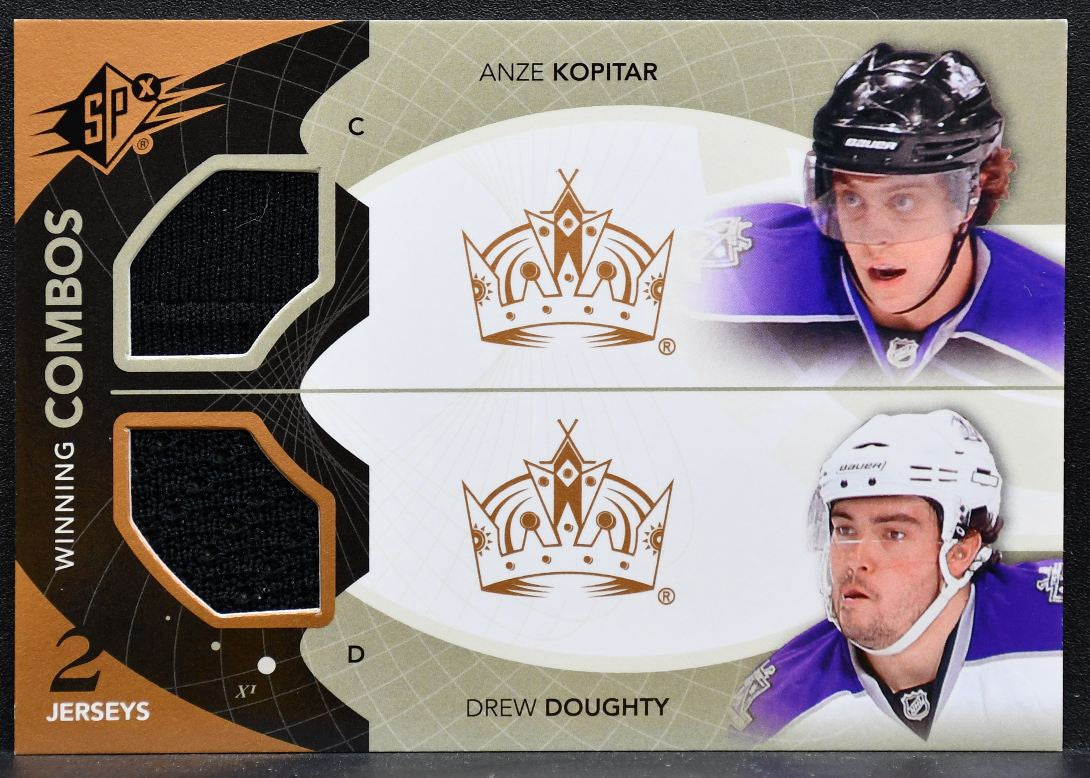 2010-11 SPx Winning Combos Anze Kopitar/Drew Doughty WC-KD Kings Jersey 5864