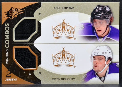 2010-11 SPx Winning Combos Anze Kopitar/Drew Doughty WC-KD Kings Jersey 5864