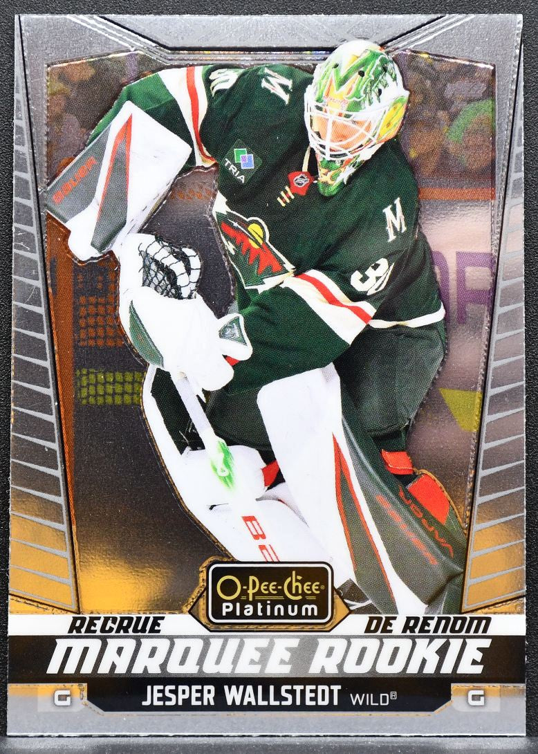 2024-25 O-Pee-Chee Platinum Marquee Rookie Jesper Wallstedt 204 Wild RC 8839