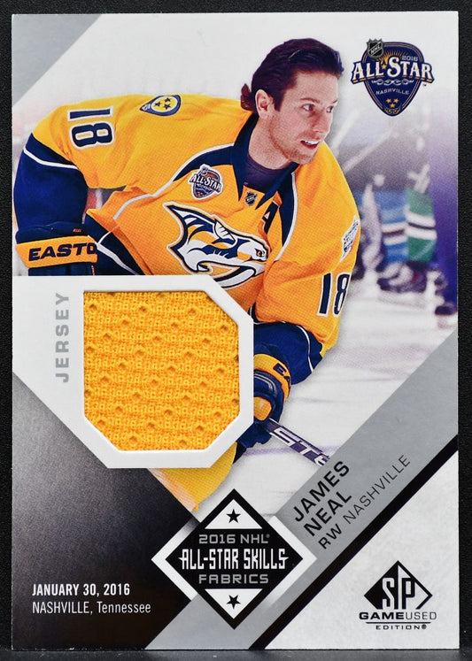2016-17 SP Game Used 2016 NHL All-Star Skills Fabrics James Neal Jersey 8832