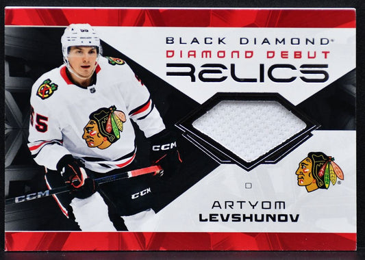 2025-26 UD Black Diamond Artyom Levshunov DD-AL Chicago Blackhawks RC Jersey