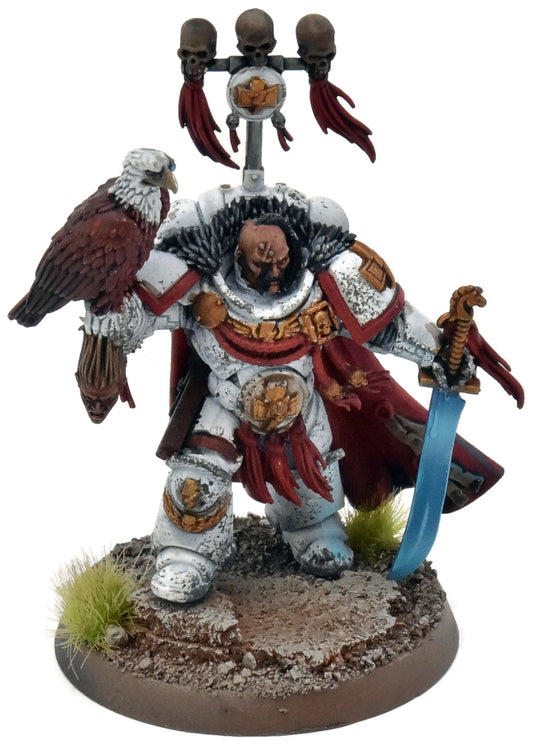 SPACE MARINES Kor'Sarro Khan White Scars #1 WELL PAINTED 40K White Scars