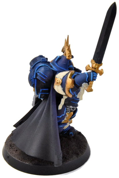SPACE MARINES Captain in Gravis Armour #1 WELL PAINTED Warhammer 40K 8762