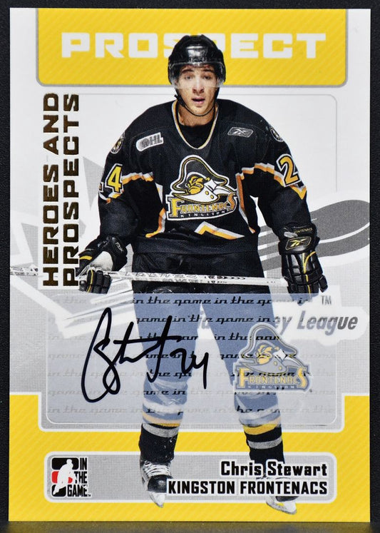 2005-06 ITG Heroes and Prospects Series II Stewart A-CS Frontenacs Auto 2698