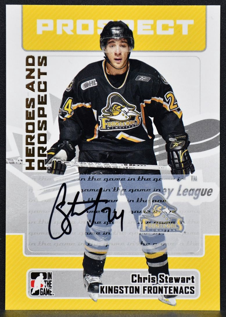 2005-06 ITG Heroes and Prospects Series II Stewart A-CS Frontenacs Auto 2698
