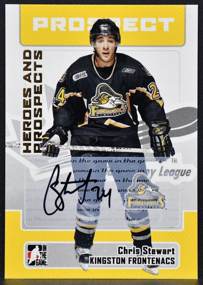 2005-06 ITG Heroes and Prospects Series II Stewart A-CS Frontenacs Auto 2698