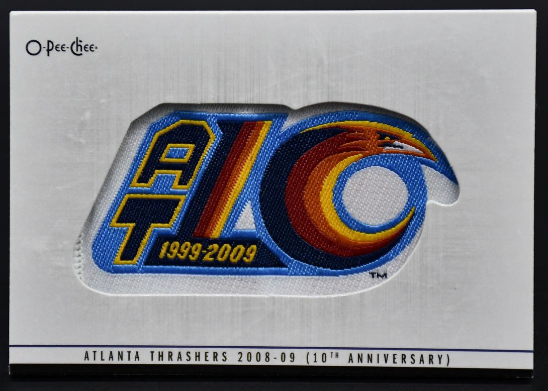 2012-13 OPC Atlanta Thrashers 2008-09 (10th Anniversary) TL-51 Patch