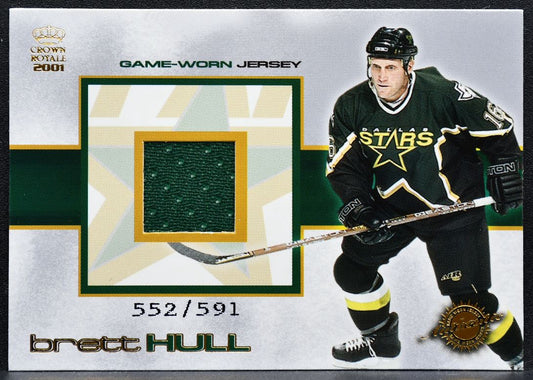 2000-01 Pacific Crown Royale Jersey Brett Hull Dallas Stars 552/591 Jersey 3315