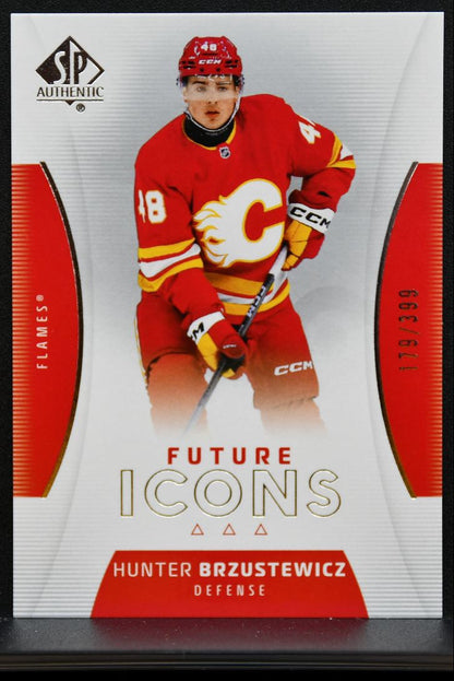 2025-26 SP Authentic Future Icons Hunter Brzustewicz FI-8 Flames RC 179/399 8518