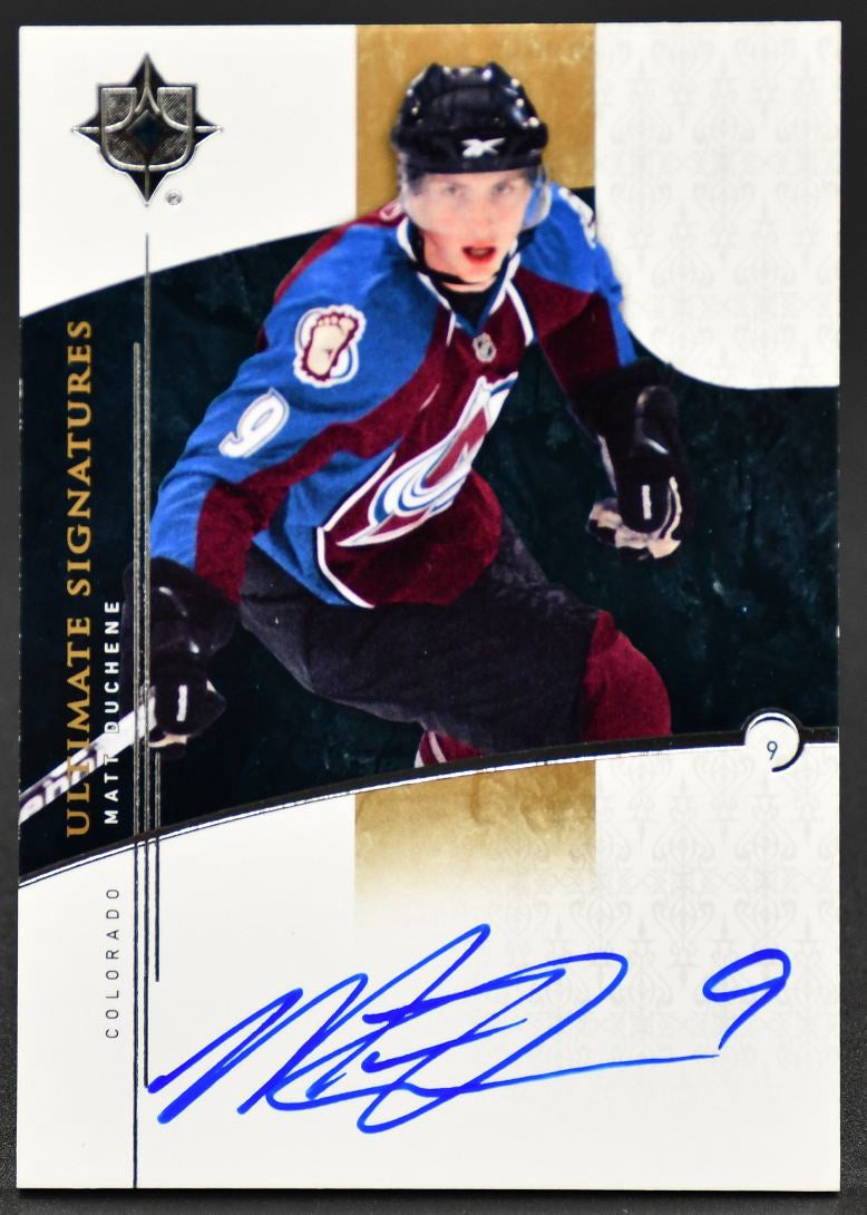 2010-11 UD Ultimate Collection Ultimate Signatures Matt Duchene US-MD Auto