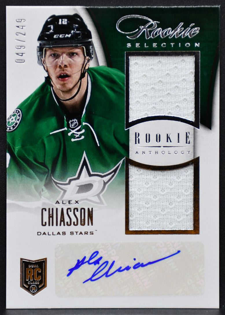 2013-14 Panini Anthology Selection  Chiasson Stars RC Auto 049/249 Jersey 0119