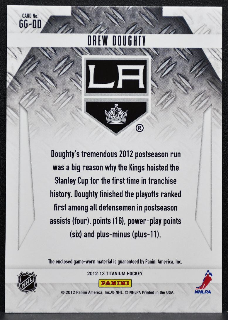 2012-13 Panini Rookie Anthology Titanium Game-worn Gear Doughty Jersey 7974