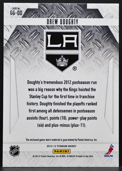2012-13 Panini Rookie Anthology Titanium Game-worn Gear Doughty Jersey 7974
