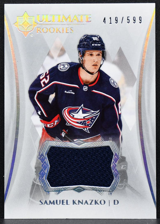 2023-24 UD Ultimate Collection Jersey Rookies Samuel Knazko RC Jersey 0169