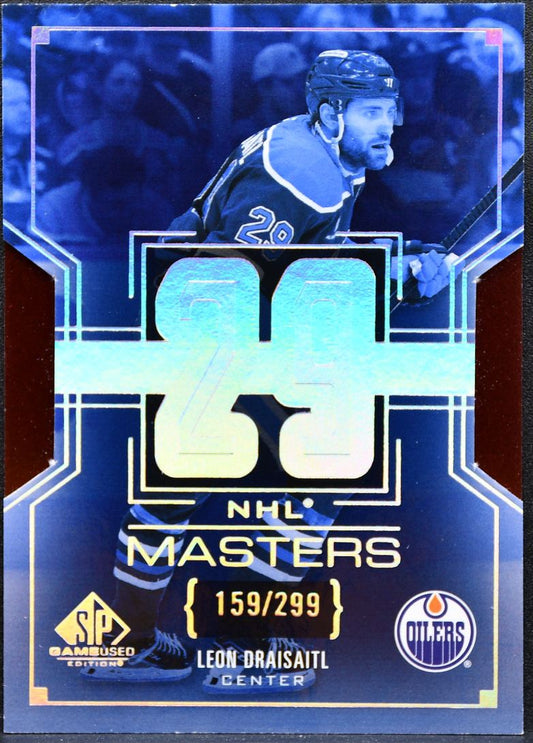 2025-26 SP Game Used NHL Masters Leon Draisaitl NM-11 Edmonton Oilers /299 0007