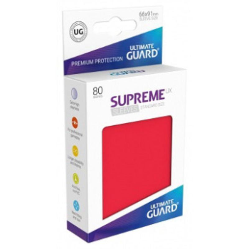 Ultimate Guard Sleeves Supreme Ux Red 80Ct
