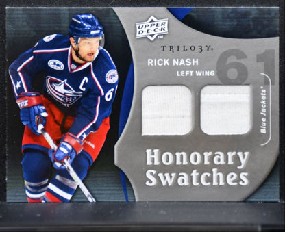 2009-10 Upper Deck Trilogy Honorary Swatches Rick Nash HS-RN Jackets Jersey 3308