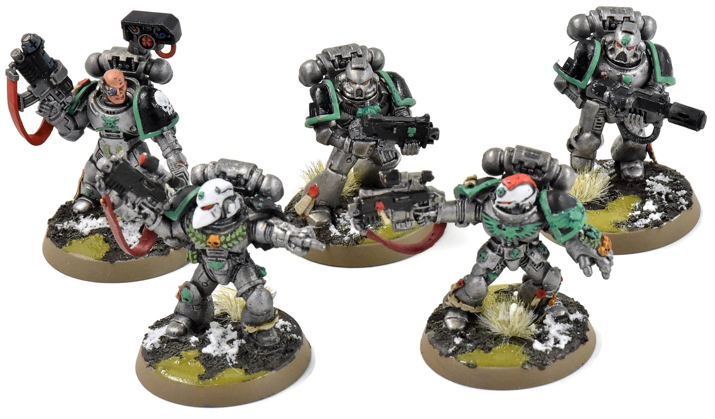 SPACE MARINES 5 Tactical Marines #3 some METAL WELL PAINTED Sternguard
