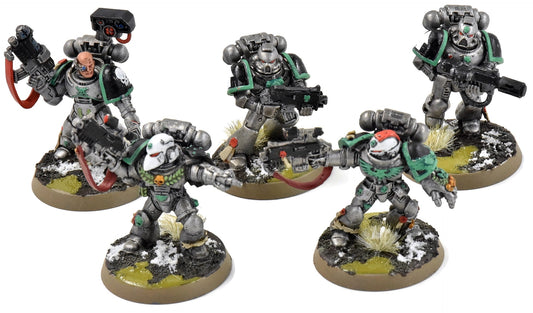 SPACE MARINES 5 Tactical Marines #3 some METAL WELL PAINTED Sternguard