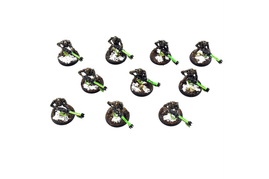 NECRONS 10 NECRON Warriors #6 WELL PAINTED Warhammer 40k