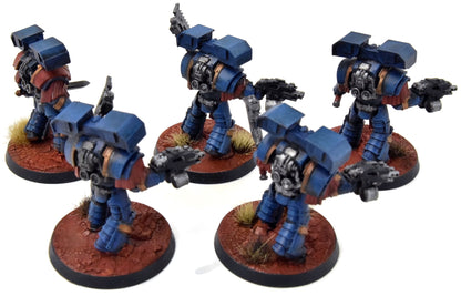 HORUS HERESY Ultramarines 5 Cataphractii #1 WELL PAINTED Warhammer 40K