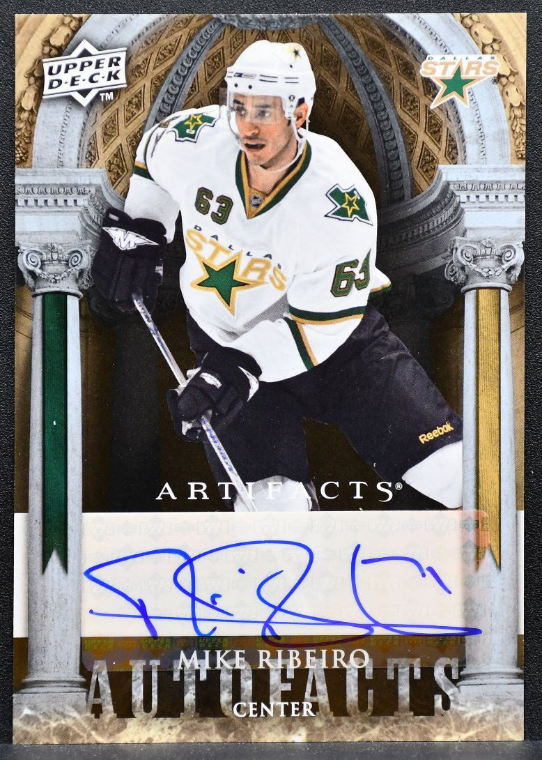 2009-10 Upper Deck Artifacts Autofacts Mike Ribeiro AF-RM Dallas Stars Auto 9329