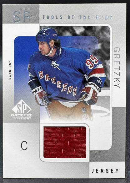 2001-02 UD SP Game Used Wayne Gretzky WG New York Rangers Jersey