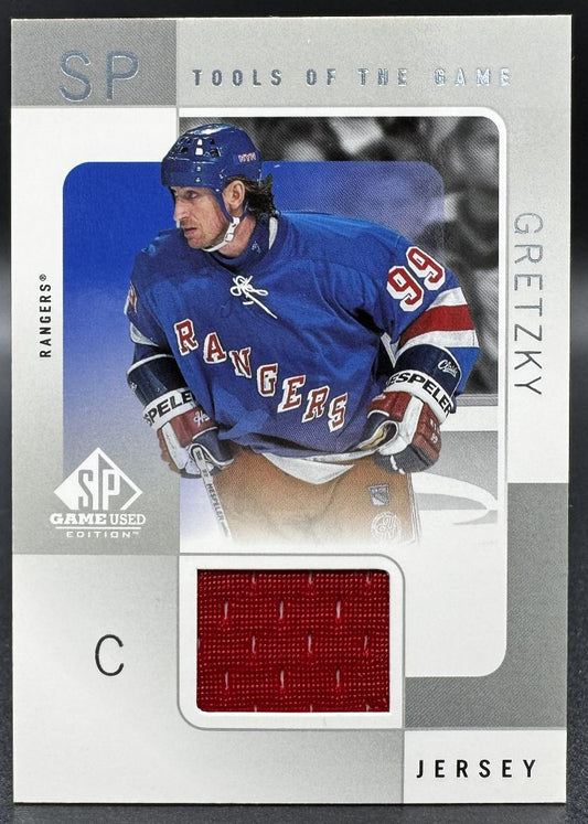 2001-02 UD SP Game Used Wayne Gretzky WG New York Rangers Jersey