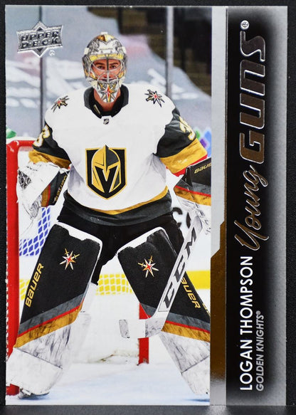 2021-22 UD Series 1 Young Guns Logan Thompson 219 Vegas Golden Knights RC 5982