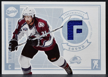 2002-03 UD Vintage Fundamentally Sound Jerseys Peter Forsberg Jersey 8438