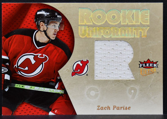 2006-07 Ultra Fleer Rookie Uniformity Jerseys Zach Parise RU-ZP RC Jersey 8388