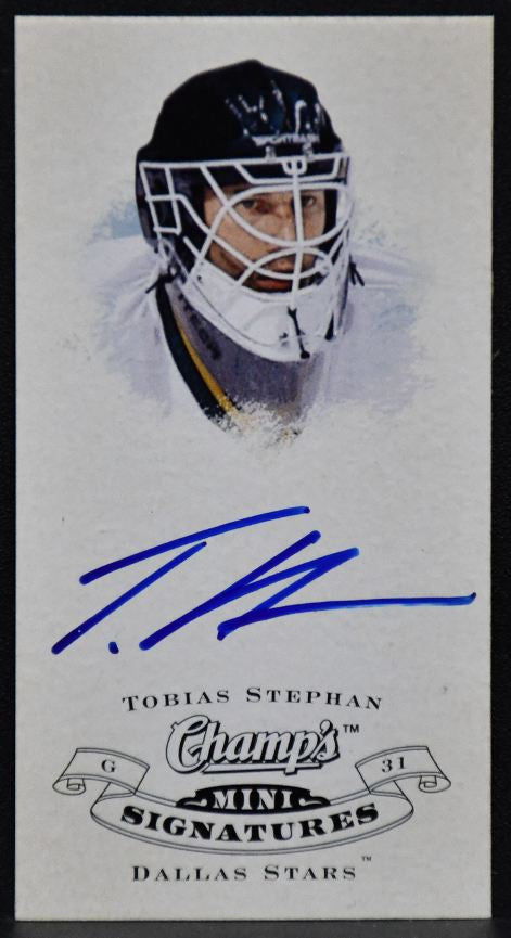 2008-09 Upper Deck Champ's Signatures Tobias Stephan CS-TB Auto 3450