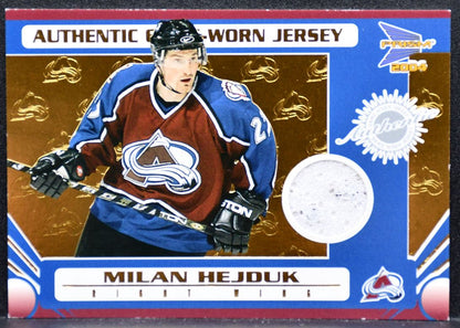 2003-04 Pacific Prism Jersey Milan Hejduk 109 Avalanche 0897/1185 Jersey 8864