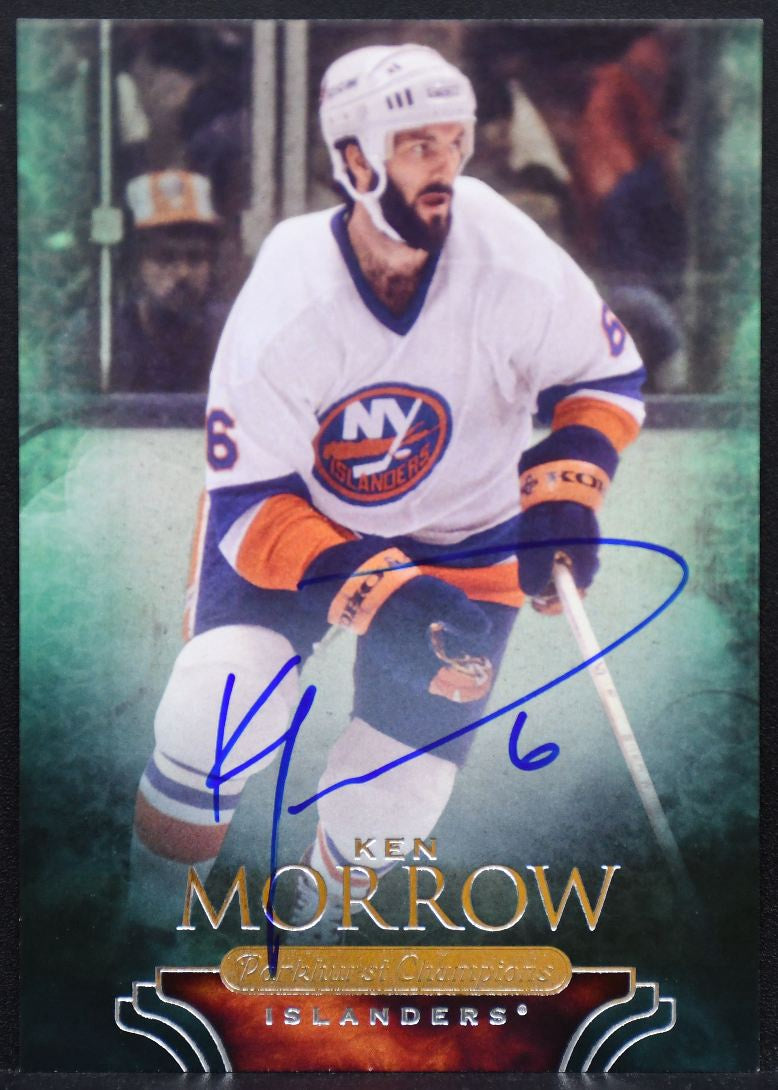 2011-12 Parkhurst Champions Autographs Ken Morrow 64 Islanders Auto 9062