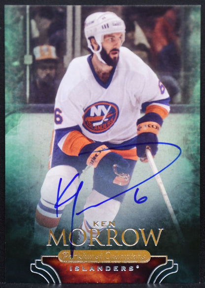 2011-12 Parkhurst Champions Autographs Ken Morrow 64 Islanders Auto 9062