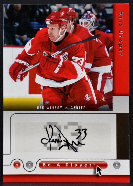 2005-06 Upper Deck Be a Player Signatures Kris Draper KD Auto 3863