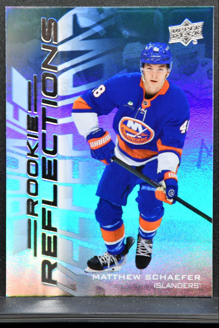 2025-26 UD Extended Series Rookie Reflections Matthew Schaefer Islanders RC 9041