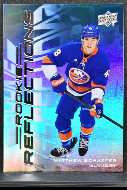 2025-26 UD Extended Series Rookie Reflections Matthew Schaefer Islanders RC 9041