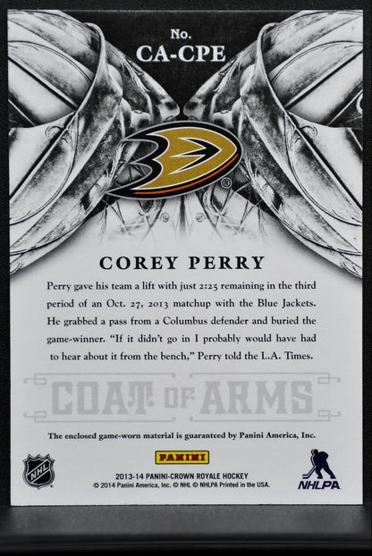 2013-14 Panini Crown Royale Coat of Arms Materials Perry Jersey 8083