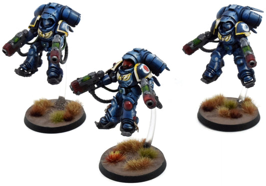 SPACE MARINES 3 Primaris Inceptors #1 WELL PAINTED Warhammer 40K