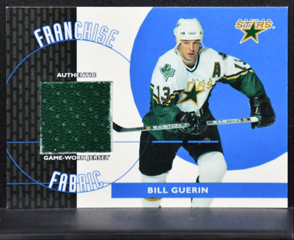 2003-04 Topps Traded & Rookies Franchise Fabrics Bill Guerin Stars Jersey 1120
