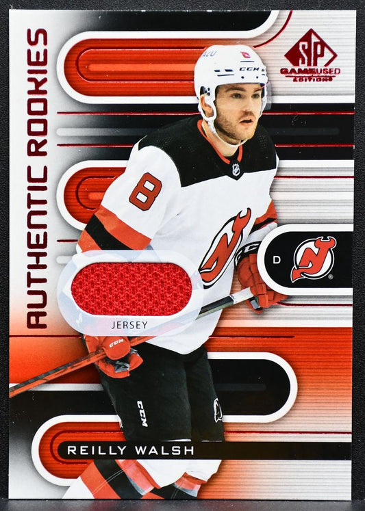 2022-23 SP Game Used Red Jersey Reilly Walsh 183 Devils RC Jersey 2607
