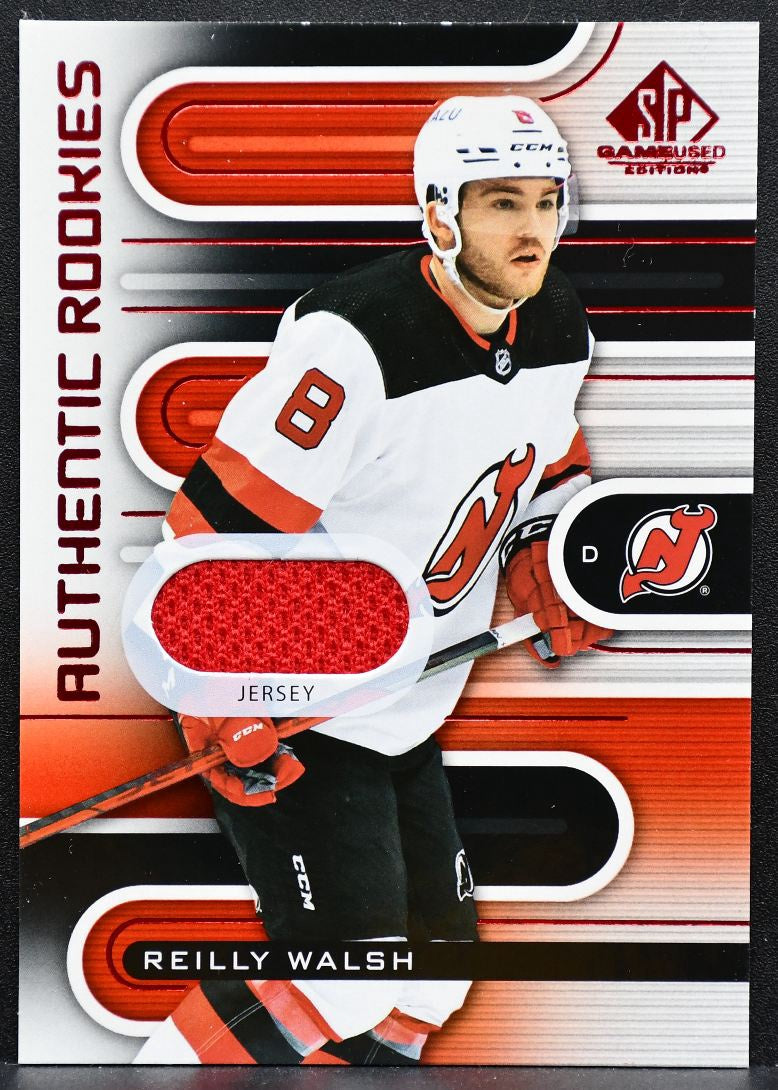 2022-23 SP Game Used Red Jersey Reilly Walsh 183 Devils RC Jersey 2607