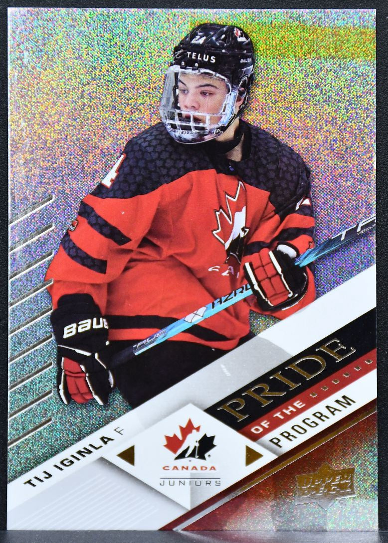 2024-25 Upper Deck Team Canada Juniors Pride of the Program Tij Iginla 92 Canada 3803