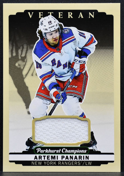 2022-23 Parkhurst Champions Veteran Jersey Artemi Panarin Rangers Jersey 3444