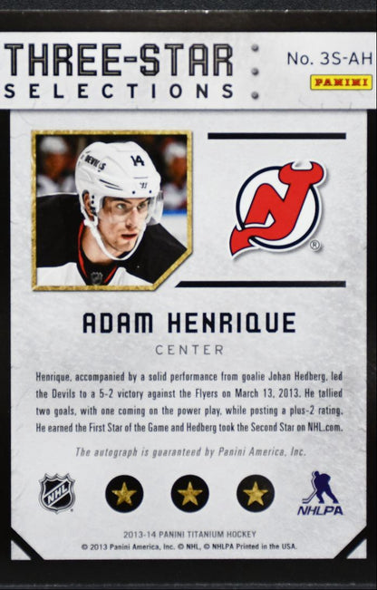 2013-14 Panini Titanium Three-Star Selections Auto Henrique Auto 44/50 9878